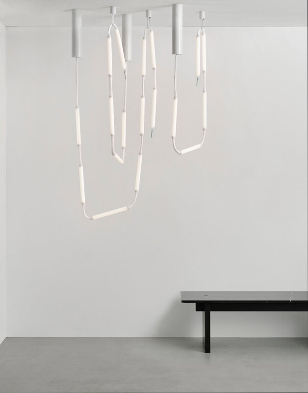 Normann Copenhagen Reb ceiling lamp 5, white, decoration image