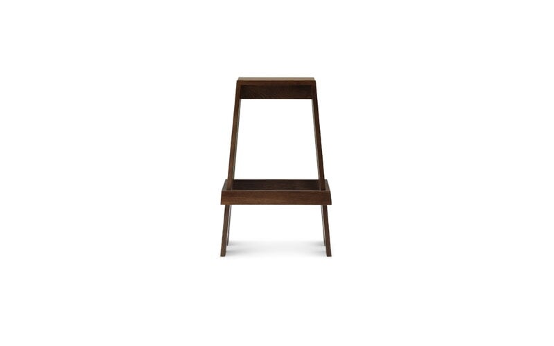 Normann Copenhagen Sgabello da bar Let, 75 cm, frassino tinto marrone, immagine decorativa