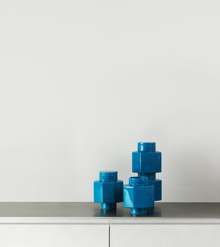 Normann Copenhagen Deko Object S1 top, petrol blue, decoration image