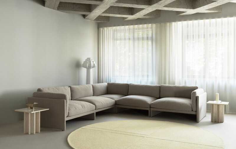 Normann Copenhagen Tapis Level, 280 cm, jaune clair, image décorative