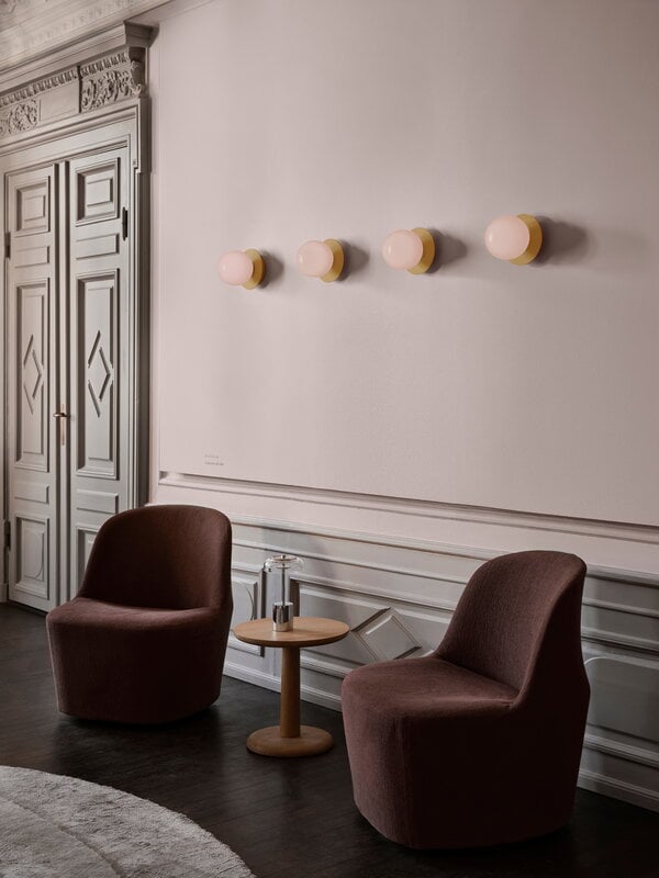 Nuura Liila 1 wall/ceiling lamp, medium, Nordic gold - rose, view 10