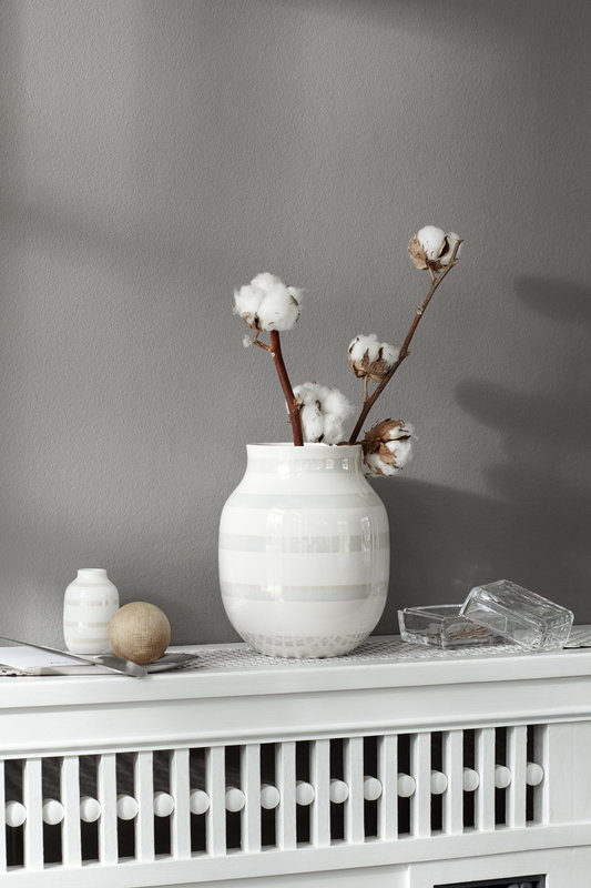 Plastia Perla Vaso Per Fiori 21 Cm Bianco: Eleganza Madreperla Per Interni