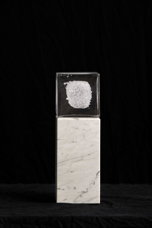 Innolux Otso table lamp, white marble - glass, decoration image