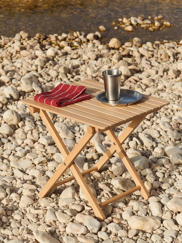 HAY Outdoor Market Geschirrtuch, 2er-Set, beige - rot, dekorationsbild
