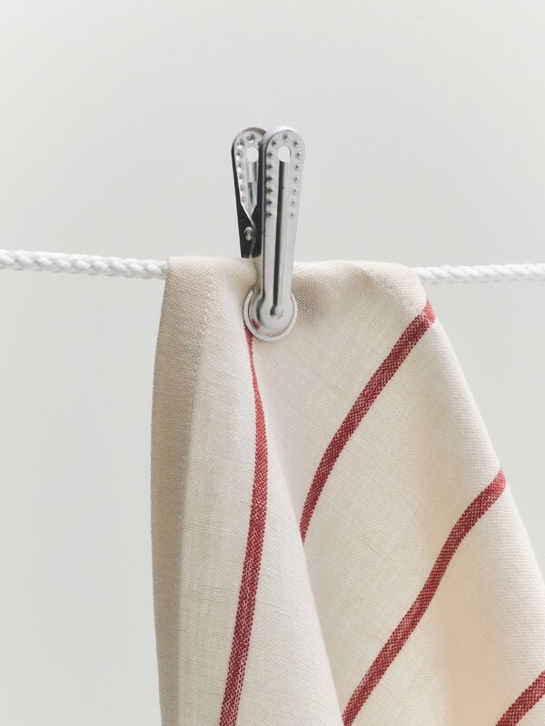 HAY Outdoor Market Geschirrtuch, 2er-Set, beige - rot, dekorationsbild
