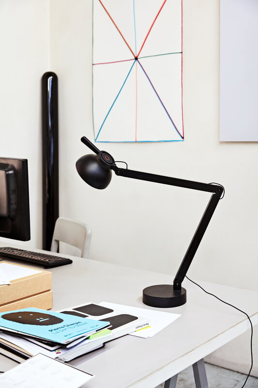 HAY PC desk lamp, soft black, decoration image