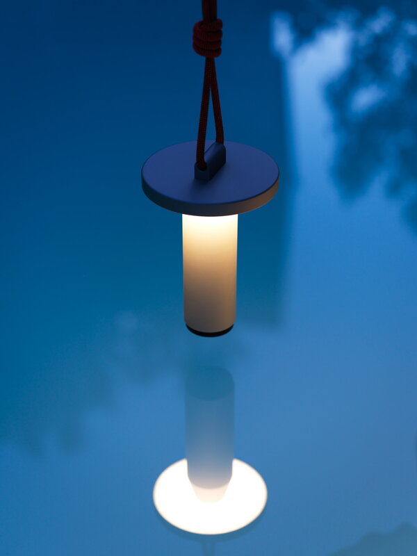 Petite Friture Quasar tragbare Lampe, 26 cm, blau, dekorationsbild
