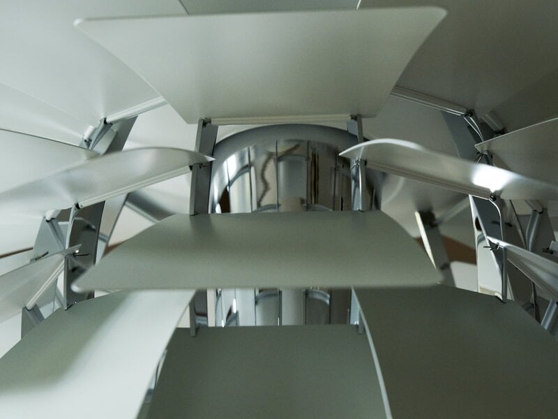Louis Poulsen PH Artichoke, 480 mm, vert poussière - chrome, image décorative
