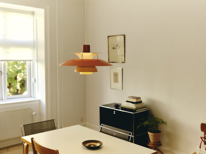 Louis Poulsen PH 5 500 pendant, orange, view 2