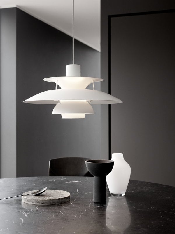 Louis Poulsen PH 5 Monochrome pendant, white