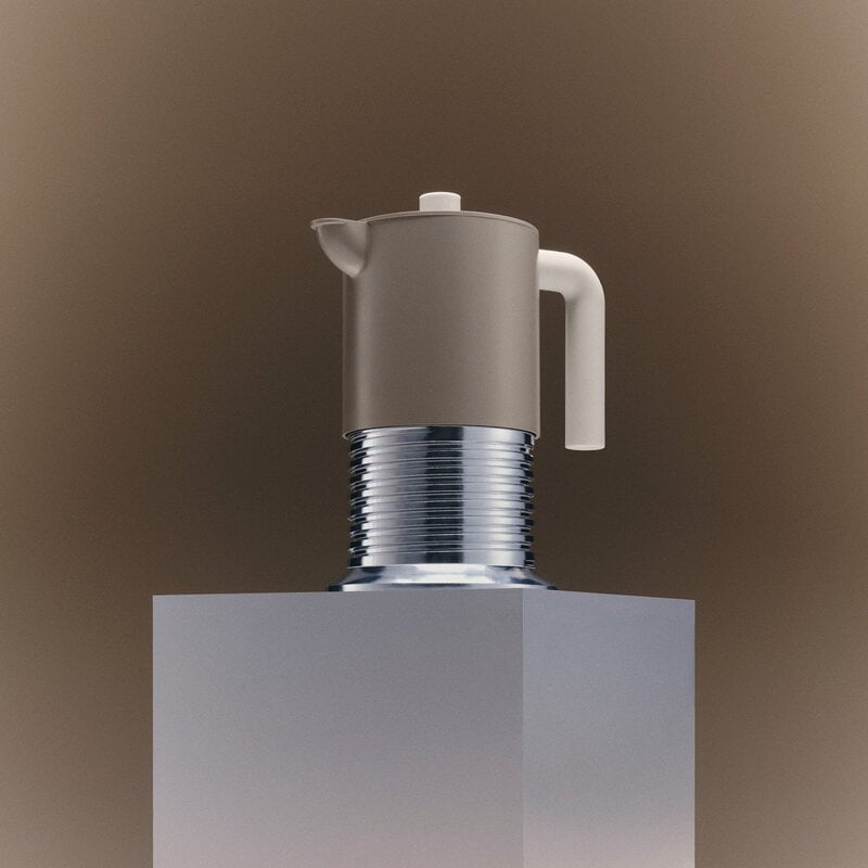 Alessi Caffettiera espresso a induzione Vite, 6 tazze, grigio caldo - grigio, immagine decorativa