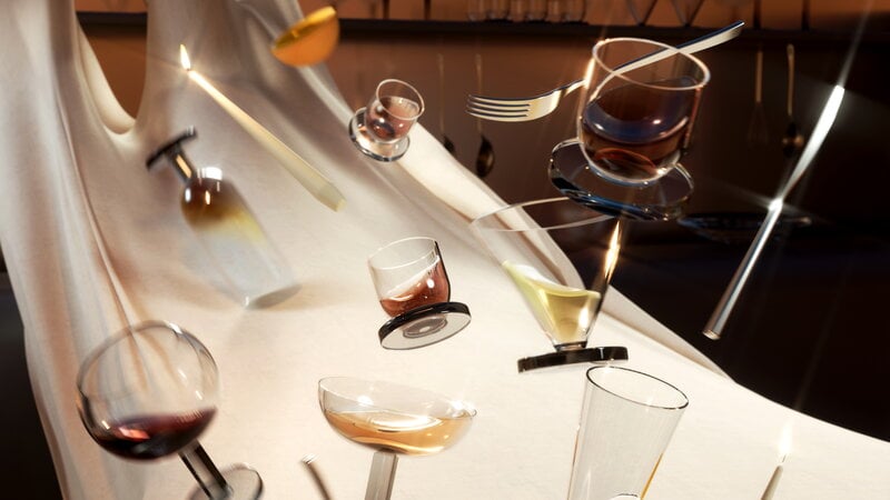 Tom Dixon Puck flute glass, 2 pcs, decoration image