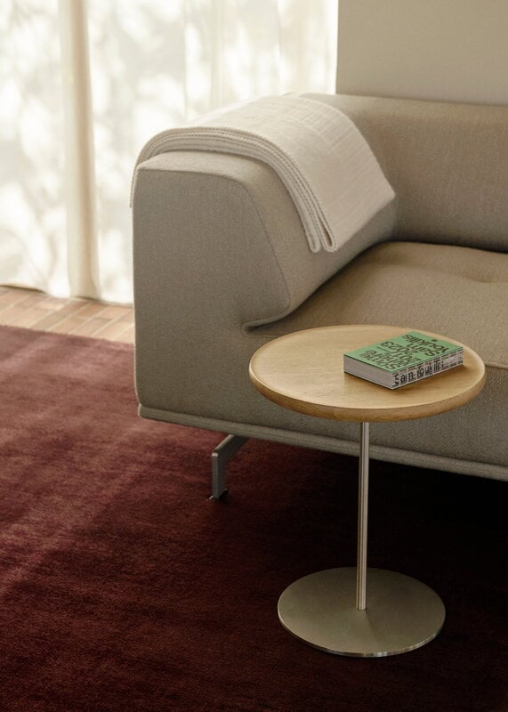 Fredericia Pal table, 37,5 cm, stainless steel - oiled oak, view 3