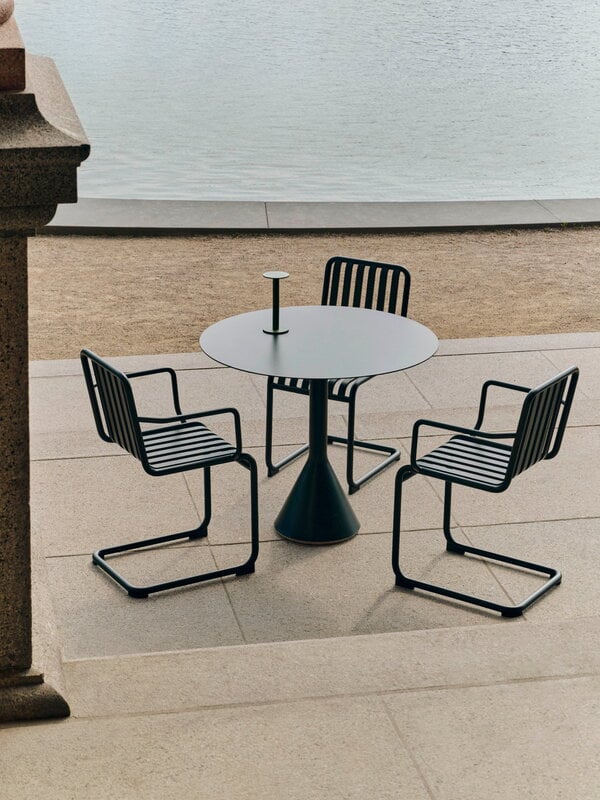 HAY Palissade Cone table, 90 cm, anthracite | Finnish Design Shop