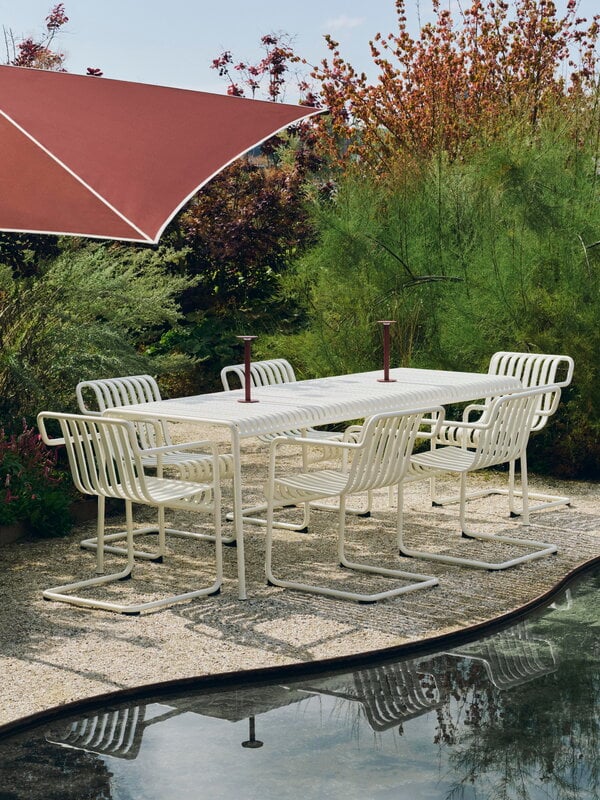 HAY Palissade Cantilever dining armchair, cream white | Finnish HAY Palissade Cantilever dining armchair, cream white | Finnish