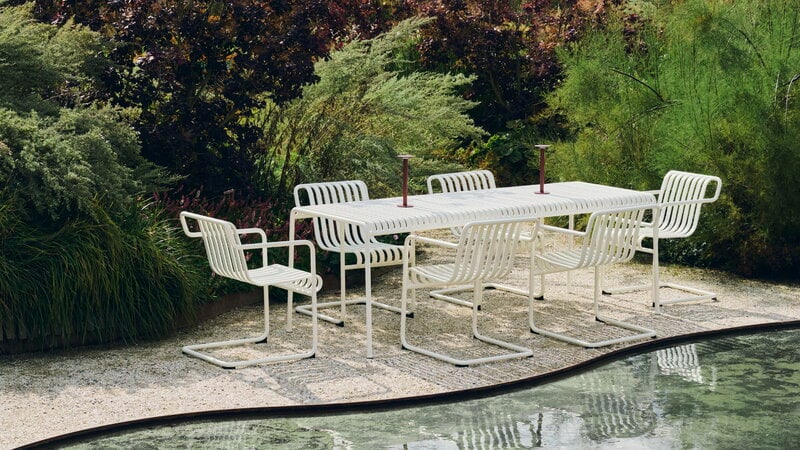 HAY Palissade Cantilever dining armchair, cream white | Finnish