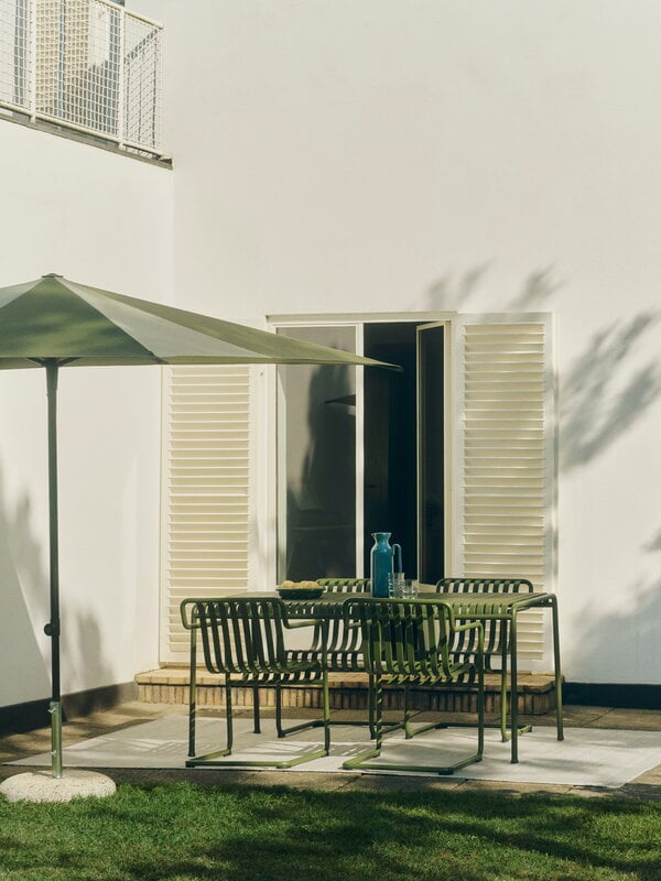 HAY Terrazza parasol, square, green - dark green, decoration image
