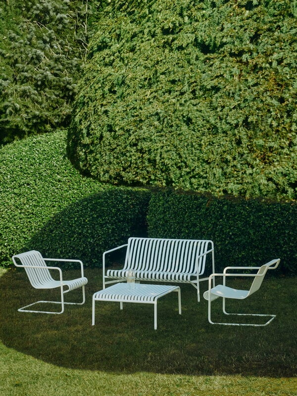 HAY Canapé lounge Palissade, blanc crème, image décorative