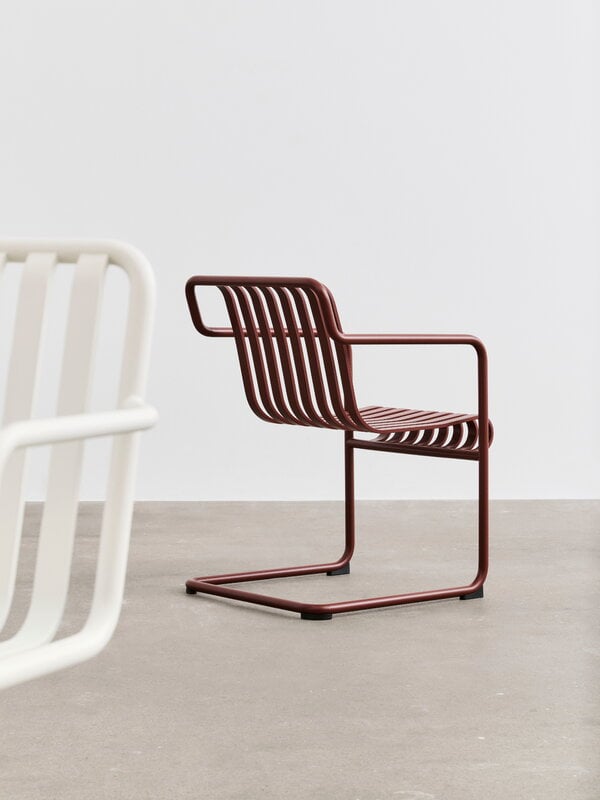 HAY Palissade Cantilever dining armchair, iron red, decoration image