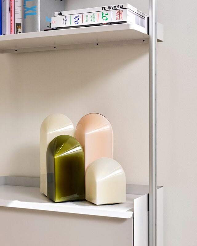 HAY Pier System 132 shelf, 2 columns, PS white - aluminium, decoration image