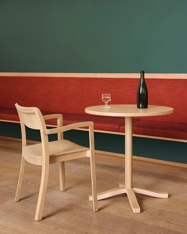 HAY Pastis table, 70 cm,  lacquered oak, decoration image