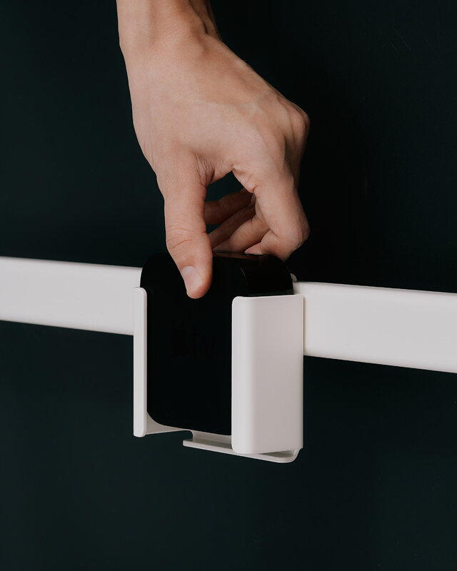 Pedestal Apple TV 4K Mount, pearl, decoration image