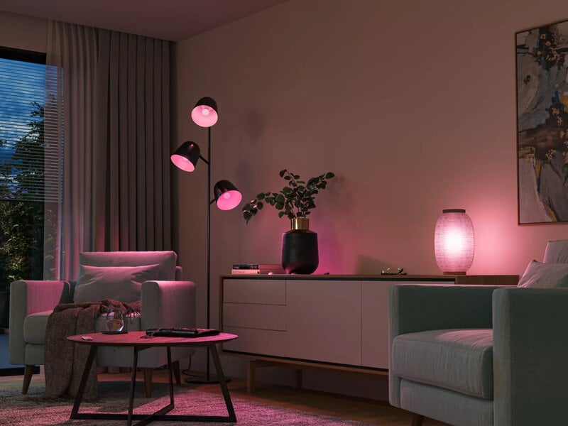 Philips Hue White and Color Ambience smart bulb 5,1W P45 E14 470lm 2000-6500K, decoration image