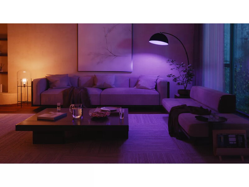 Philips Hue White and Color Ambience smart bulb 8.1W A60 E27 1100lm 1000-20000K, decoration image