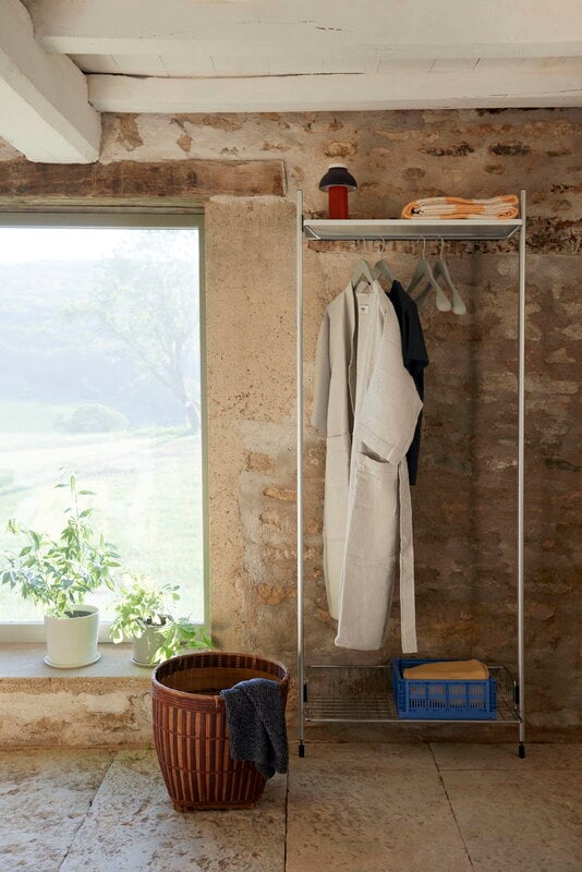 HAY Pier System 1041 wardrobe, 1 column, PS white - aluminium, decoration image