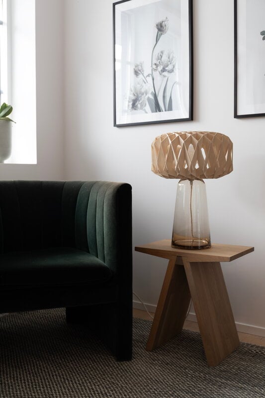 Pilke Lights Pilke Signature 35 pöytävalaisin, meripihka - koivu, sisustuskuva