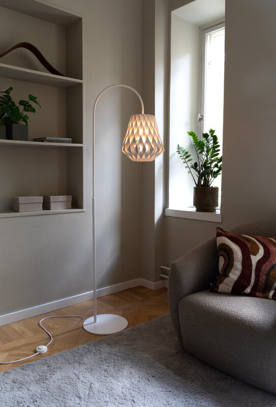 Pilke Lights Pilke Signature 28 lampe de sol, blanc, image décorative