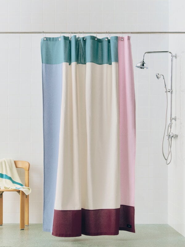 HAY Pivot tenda da doccia, rosa multicolore, vista 2
