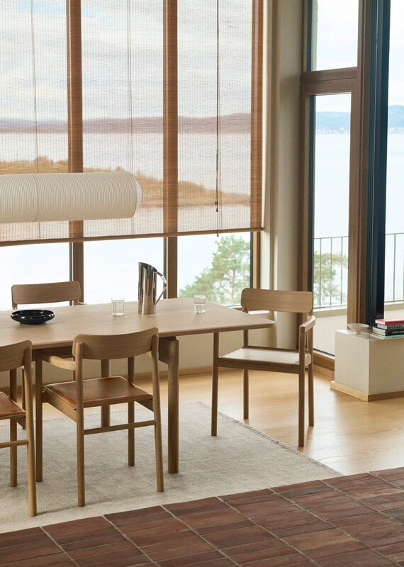 Fredericia Post chair, light oiled oak - cognac leather, decoration image