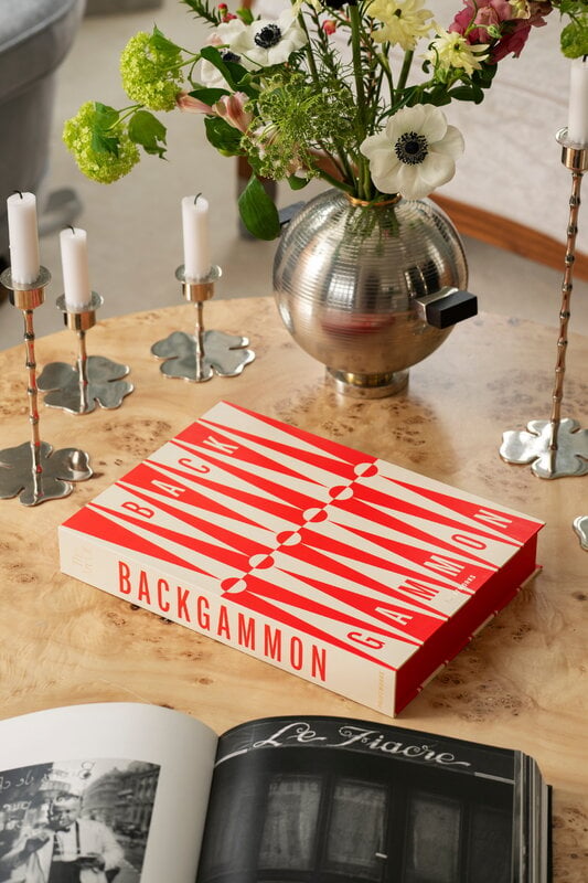 Printworks Classic - Kunst des Backgammon, rot - cremefarben, dekorationsbild