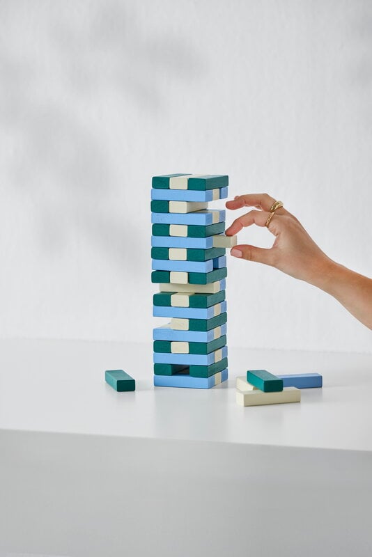 Printworks Play - Tumbling Tower, grün - blau, dekorationsbild