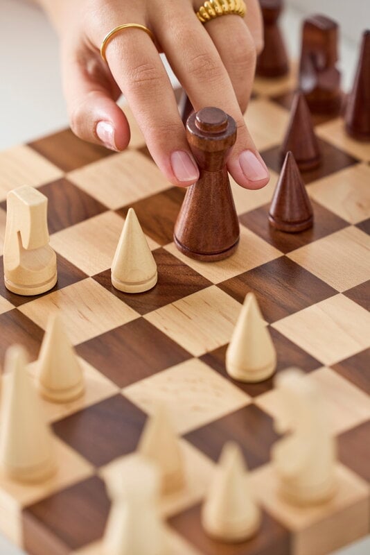 Printworks Wood Chess - The Minimalist, decoration image