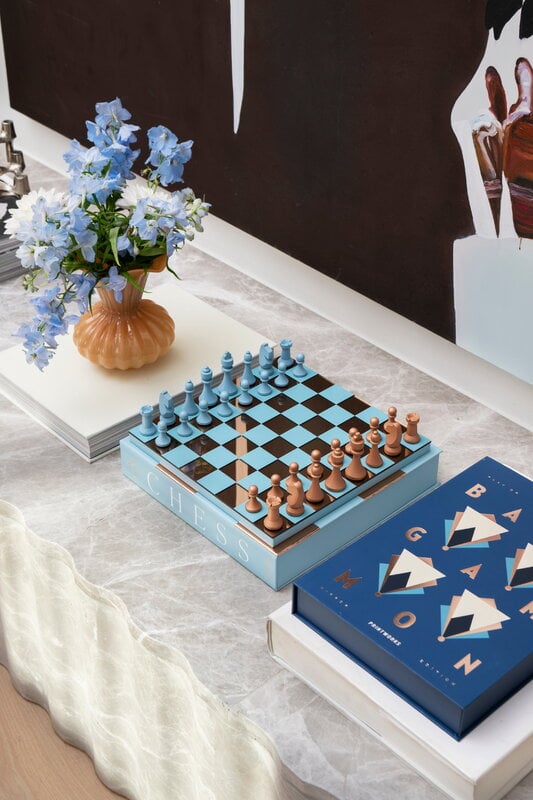Printworks Classic - Art of Chess, mirror, light blue - copper, decoration image