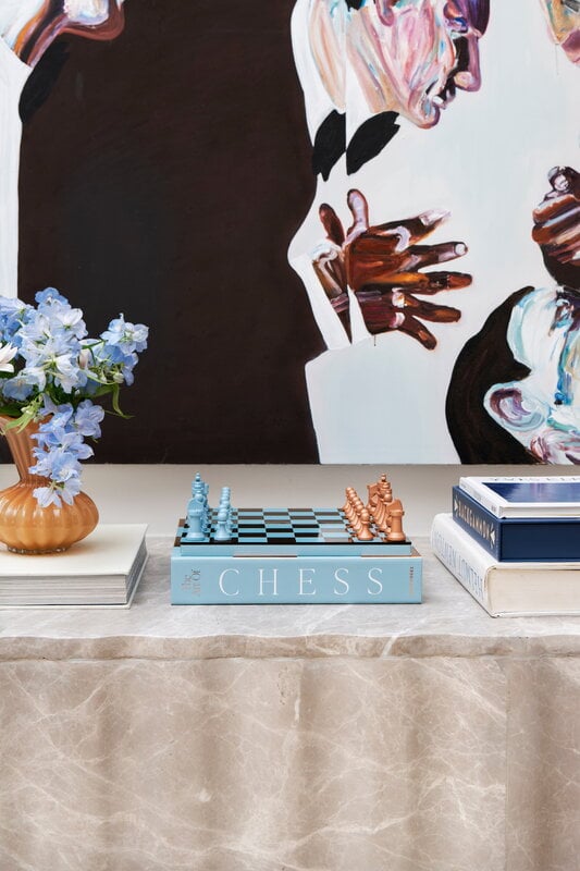 Printworks Classic - Art of Chess, mirror, light blue - copper, decoration image
