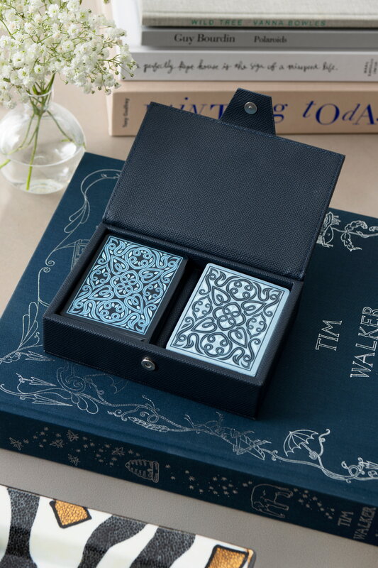 Printworks Reverra - Double Playing Cards, dark blue - light blue, decoration image
