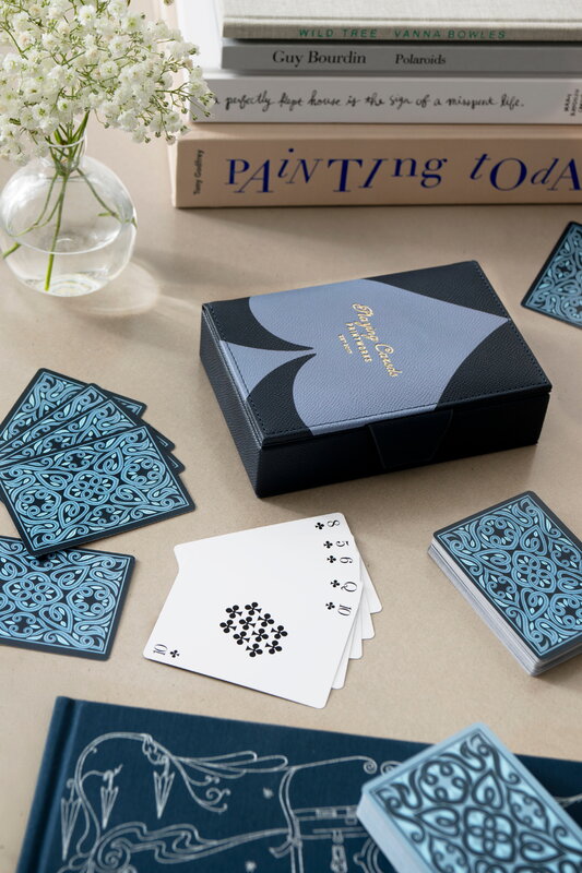 Printworks Reverra - Double Playing Cards, dark blue - light blue, decoration image