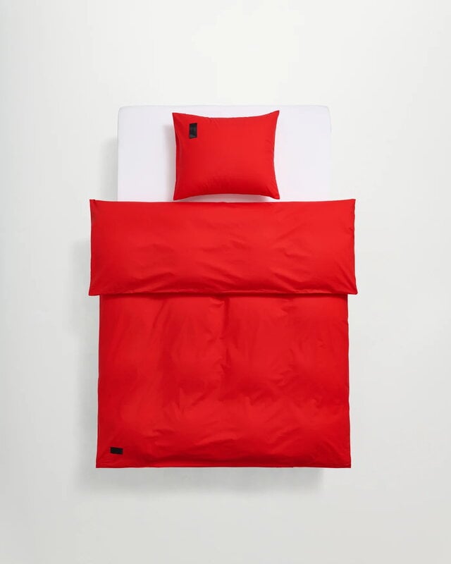 Magniberg Pure Poplin Bettbezug, Petunia Rot, dekorationsbild
