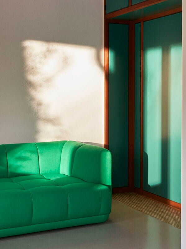 HAY Quilton 3-seater sofa, green Vidar 932 | Finnish Design Shop