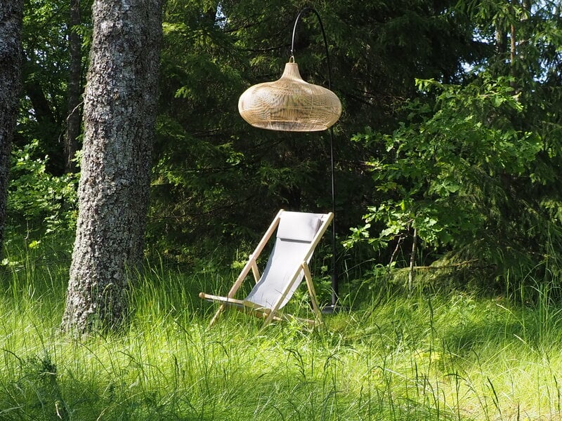 Fiam Relax Outdoor kansituoli, saarni - vaaleanharmaa, sisustuskuva