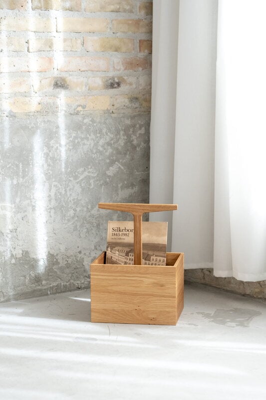 Ro Collection Toolbox container, high, oiled oak, decoration image