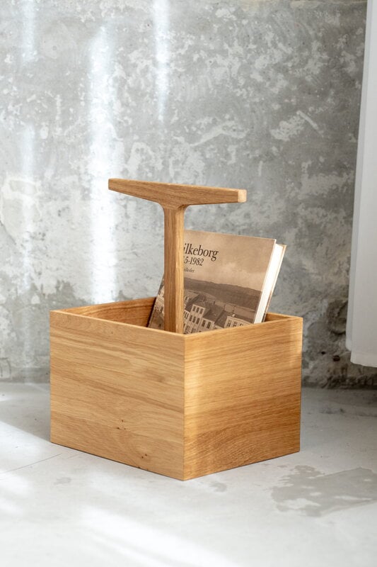 Ro Collection Toolbox container, high, oiled oak, decoration image