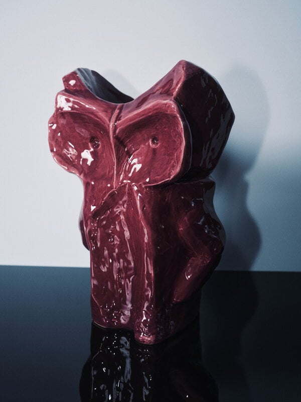 Serax After Midnight vase, S, aubergine, decoration image