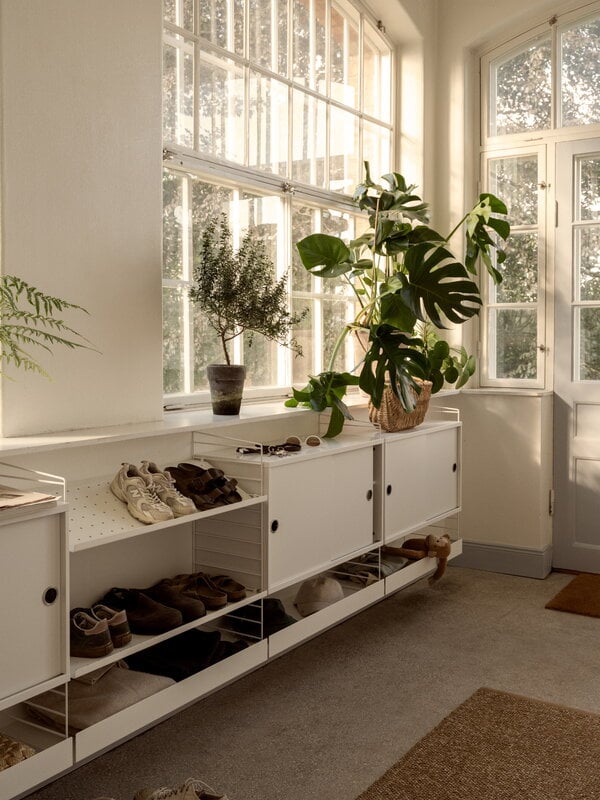 String Furniture String shoe shelf, 78 x 30 cm, white, view 11