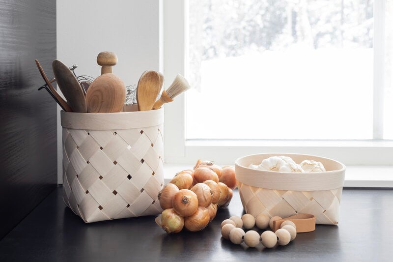 Verso Design Silva birch basket 1, natural birch, view 3