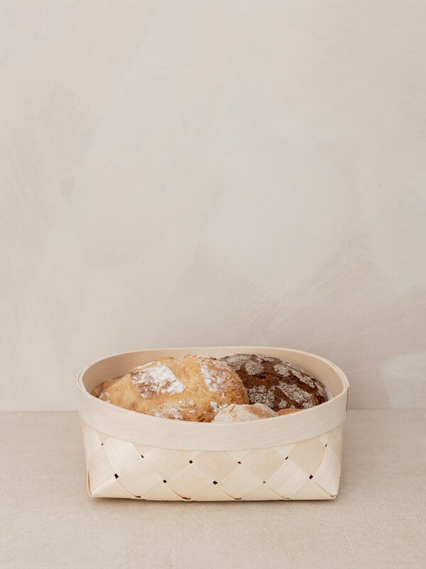 Verso Design Silva bread basket, L, natural birch, view 2