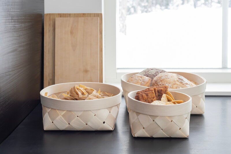 Verso Design Silva bread basket, L, natural birch, view 3